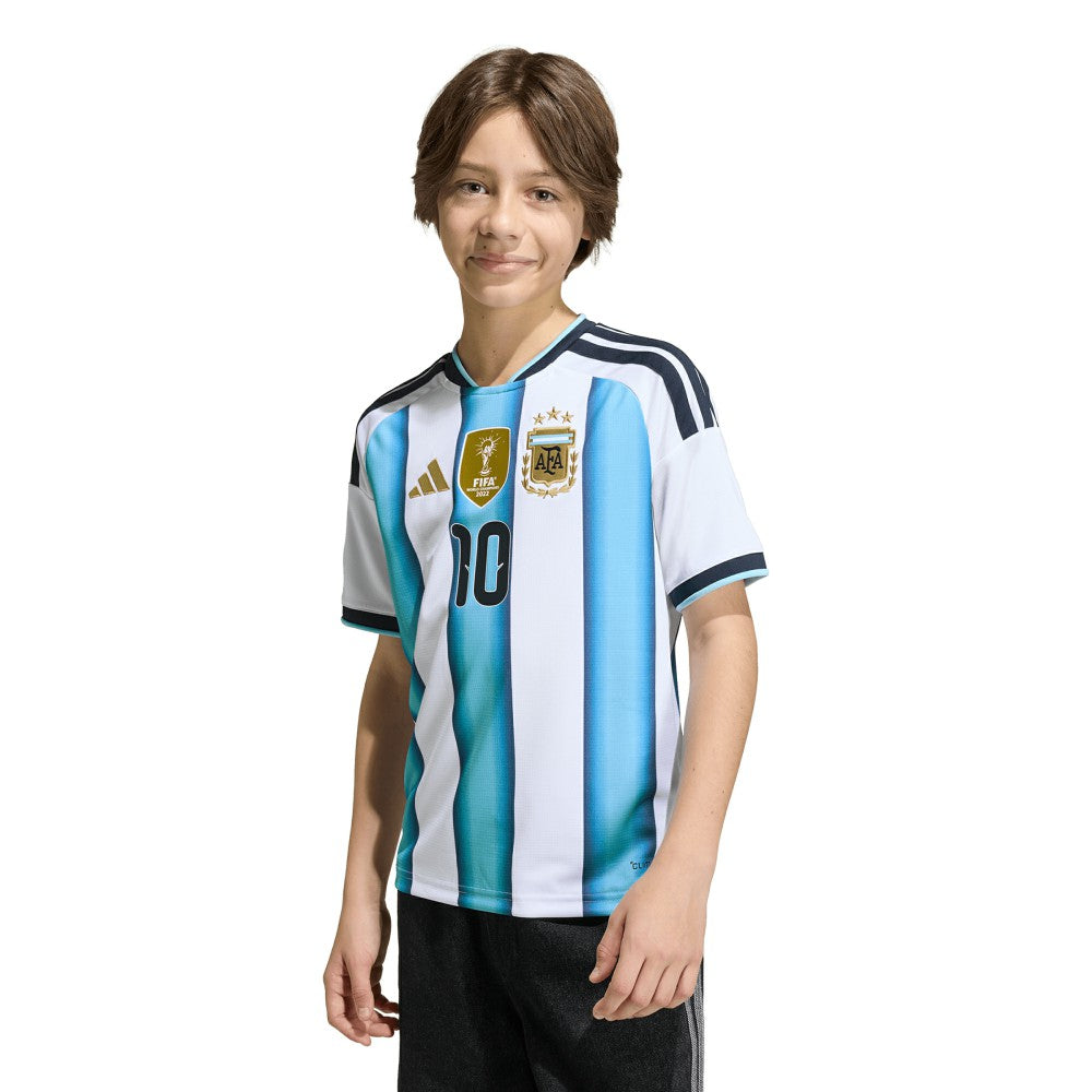 Lionel Messi Argentina National Team Youth FIFA x World Cup 2026 Home Replica Jersey - Adidas White