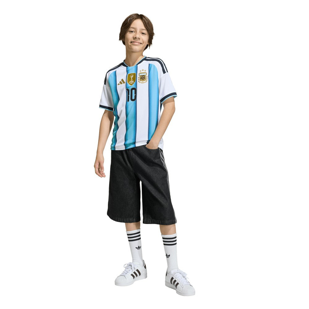 Lionel Messi Argentina National Team Youth FIFA x World Cup 2026 Home Replica Jersey - Adidas White