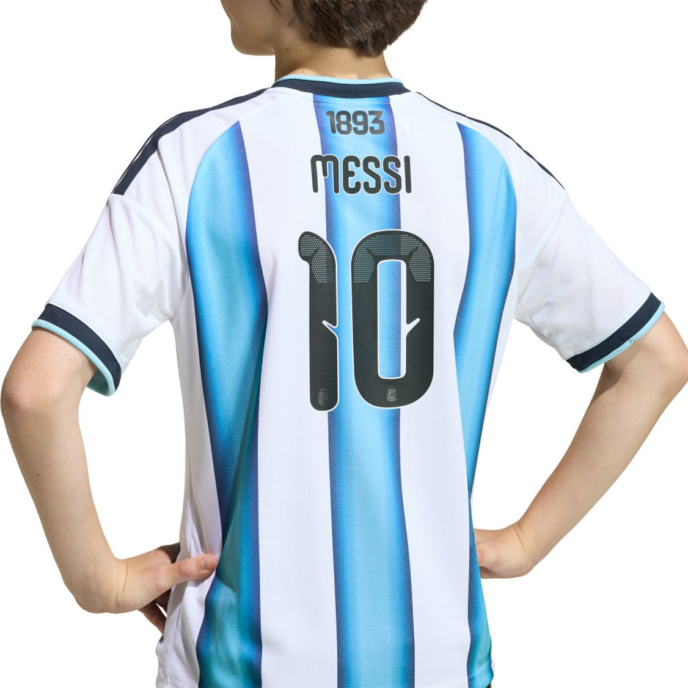 Lionel Messi Argentina National Team Youth FIFA x World Cup 2026 Home Replica Jersey - Adidas White