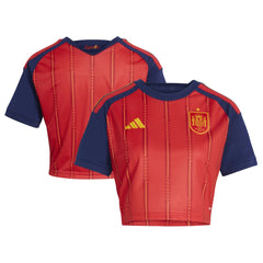 Spain National Team Women's FIFA x World Cup 2026 Home Cropped Replica Jersey - Adidas Red
