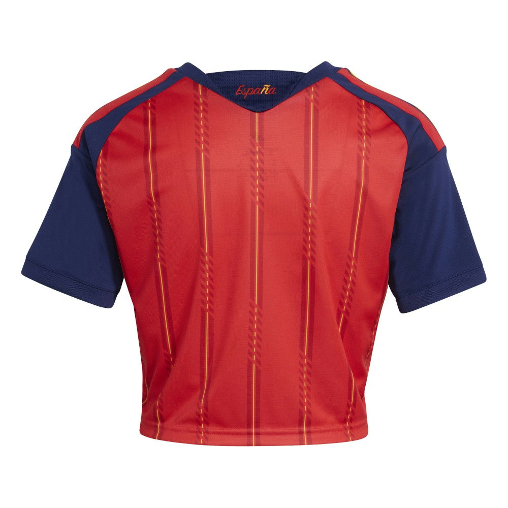 Spain National Team Women's FIFA x World Cup 2026 Home Cropped Replica Jersey - Adidas Red