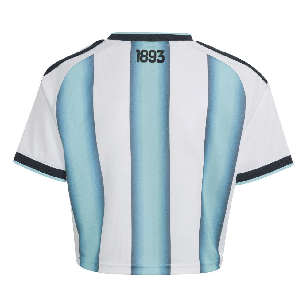 Argentina National Team Women's FIFA x World Cup 2022 Winners Home Cropped Replica Jersey - Adidas White