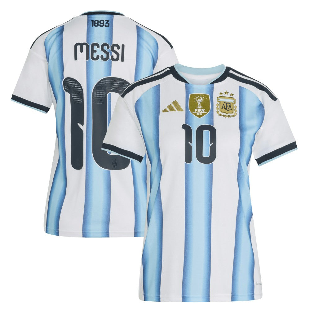 Lionel Messi Argentina National Team Women's FIFA x World Cup 2026 Home Replica Jersey - Adidas White
