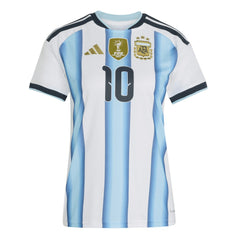 Lionel Messi Argentina National Team Women's FIFA x World Cup 2026 Home Replica Jersey - Adidas White