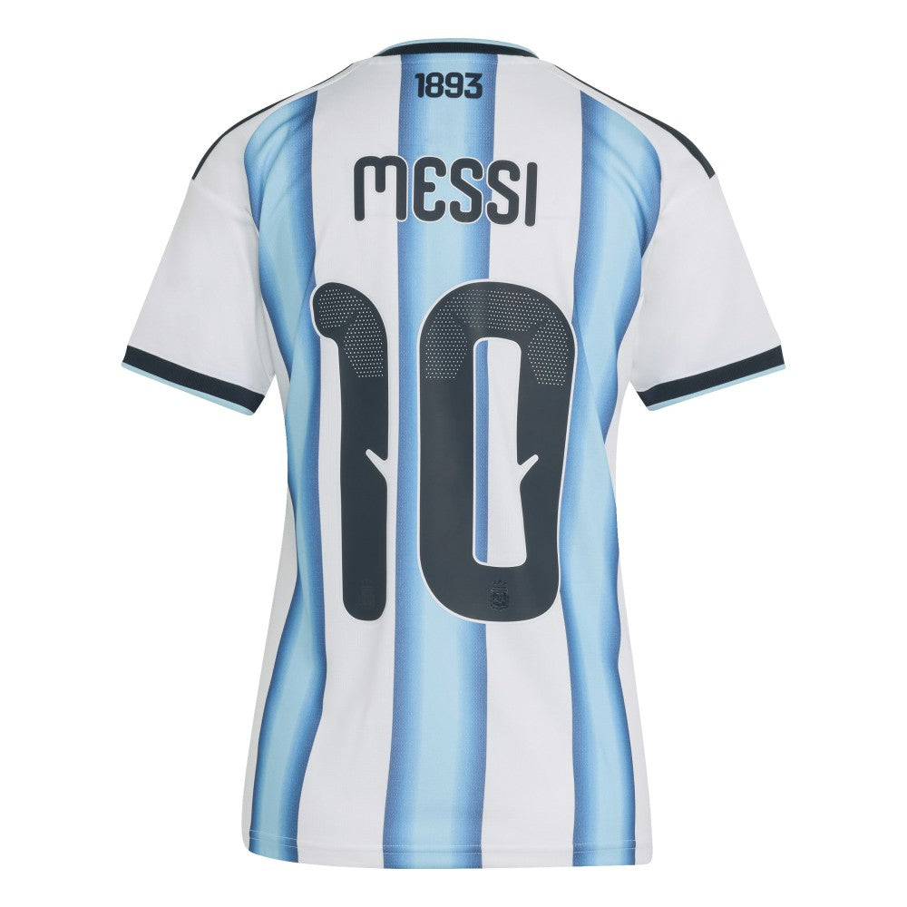 Lionel Messi Argentina National Team Women's FIFA x World Cup 2026 Home Replica Jersey - Adidas White