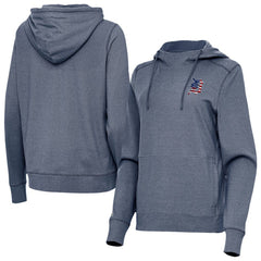 MLB Detroit Tigers Antigua Women's Justice Stars and Stripes Team Logo Pullover Hoodie