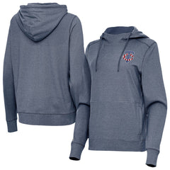 MLB Minnesota Twins Antigua Women's Justice Stars and Stripes Team Logo Pullover Hoodie