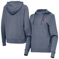 MLB Chicago Cubs Antigua Women's Justice Stars and Stripes Team Logo Pullover Hoodie