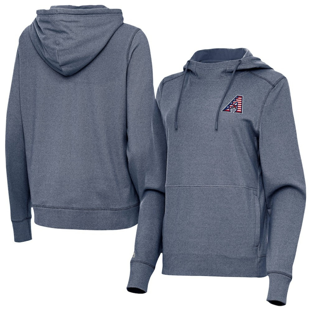 MLB Arizona Diamondbacks Antigua Women's Justice Stars and Stripes Team Logo Pullover Hoodie