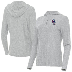MLB Colorado Rockies Antigua Women's Daybreak Quarter-Zip Hoodie