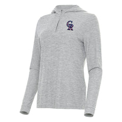 MLB Colorado Rockies Antigua Women's Daybreak Quarter-Zip Hoodie