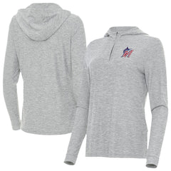 MLB Miami Marlins Antigua Women's Daybreak Quarter-Zip Hoodie