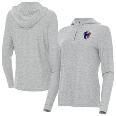 MLB Milwaukee Brewers Antigua Women's Daybreak Quarter-Zip Hoodie