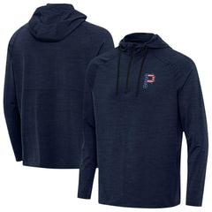 MLB Pittsburgh Pirates Antigua Spikes Stars and Stripes Team Logo Quarter-Zip Pullover Hoodie
