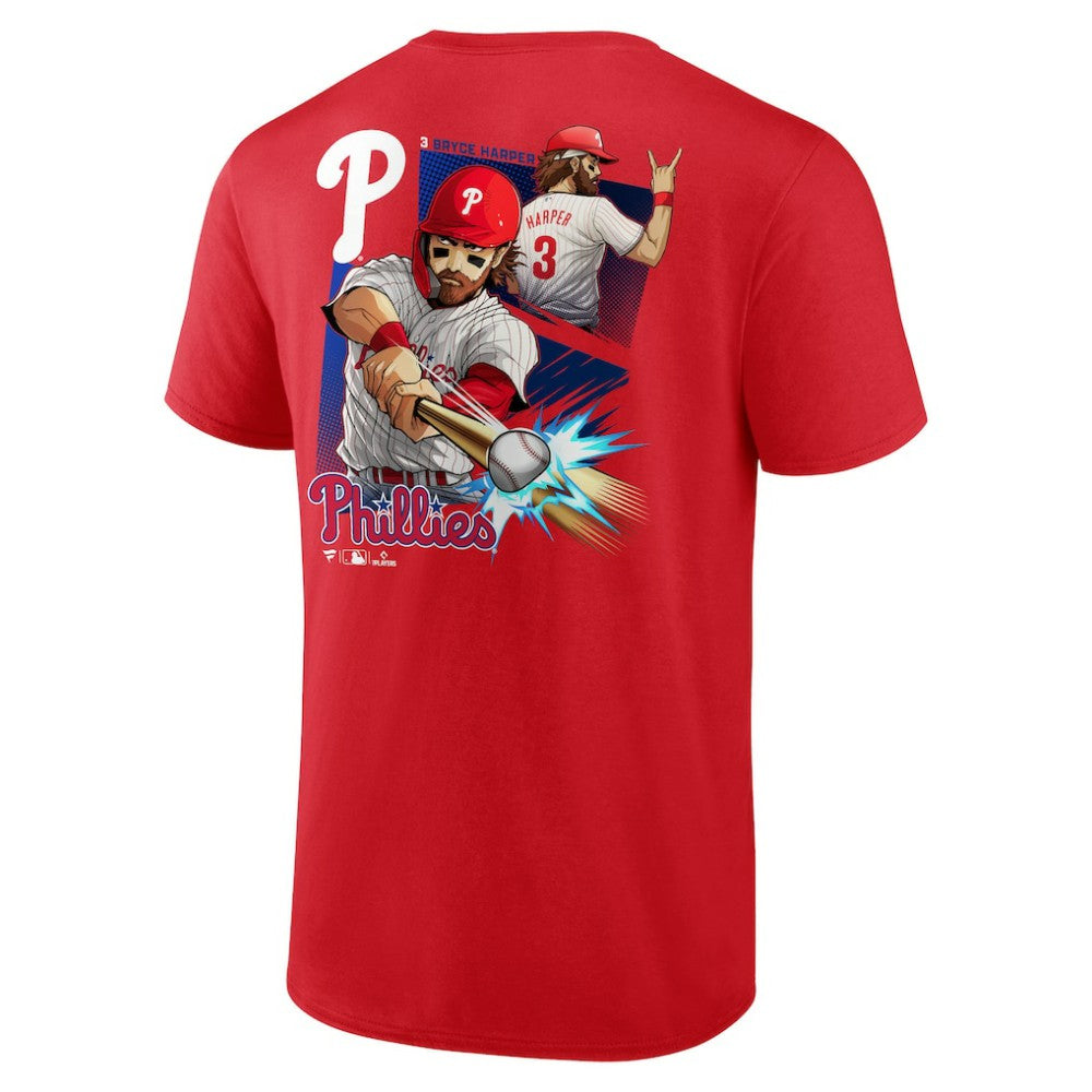 MLB Bryce Harper Philadelphia Phillies Anime Player T-Shirt