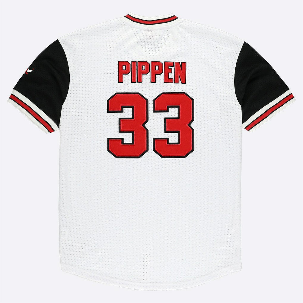NBA Scottie Pippen Chicago Bulls Player Mesh V-Neck Shirt sale
