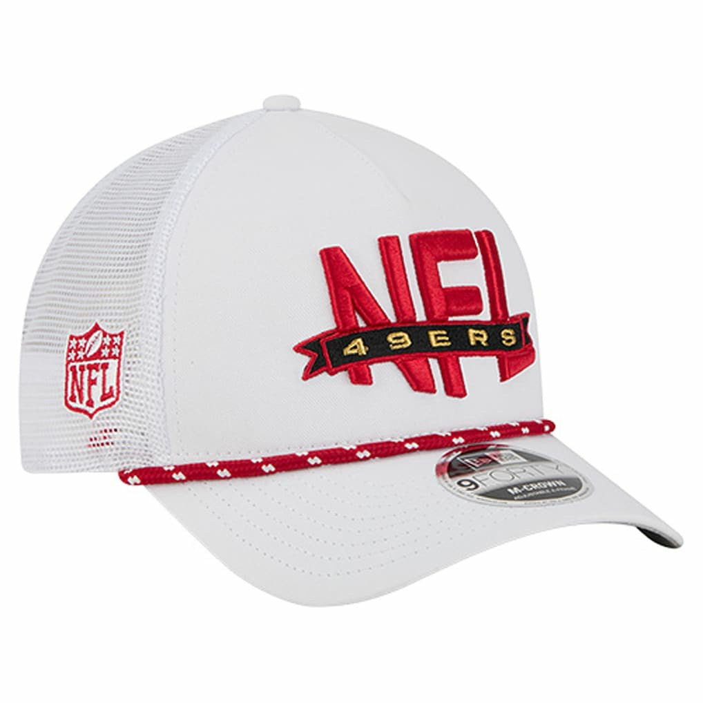 NFL 9FORTY A-Frame M-Crown Adjustable Trucker Hat - San Francisco 49ers