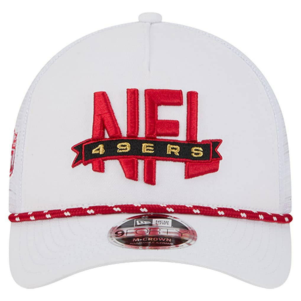 NFL 9FORTY A-Frame M-Crown Adjustable Trucker Hat - San Francisco 49ers