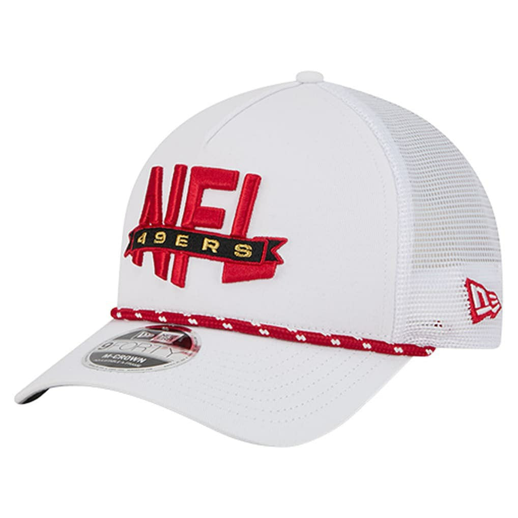 NFL 9FORTY A-Frame M-Crown Adjustable Trucker Hat - San Francisco 49ers
