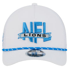 NFL 9FORTY A-Frame M-Crown Adjustable Trucker Hat - Detroit Lions