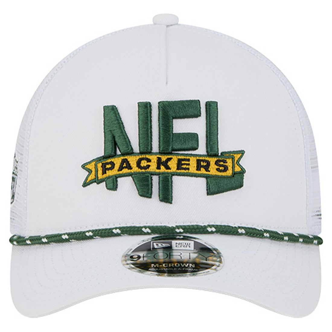 NFL 9FORTY A-Frame M-Crown Adjustable Trucker Hat - Green Bay Packers