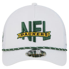 NFL 9FORTY A-Frame M-Crown Adjustable Trucker Hat - Green Bay Packers