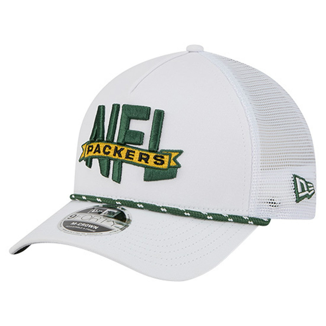 NFL 9FORTY A-Frame M-Crown Adjustable Trucker Hat - Green Bay Packers