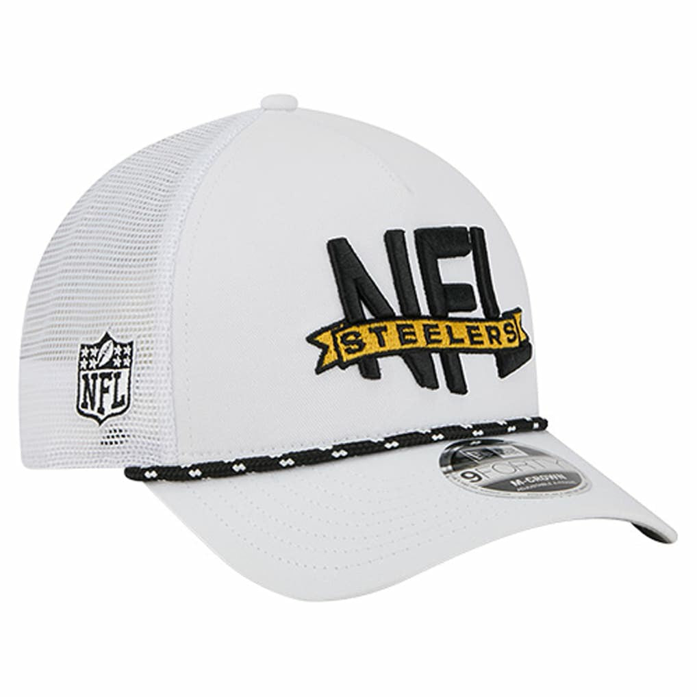 NFL 9FORTY A-Frame M-Crown Adjustable Trucker Hat - Pittsburgh Steelers