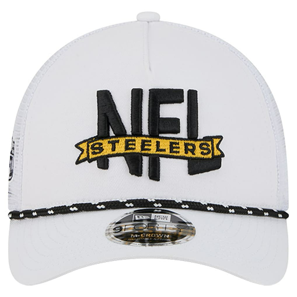 NFL 9FORTY A-Frame M-Crown Adjustable Trucker Hat - Pittsburgh Steelers
