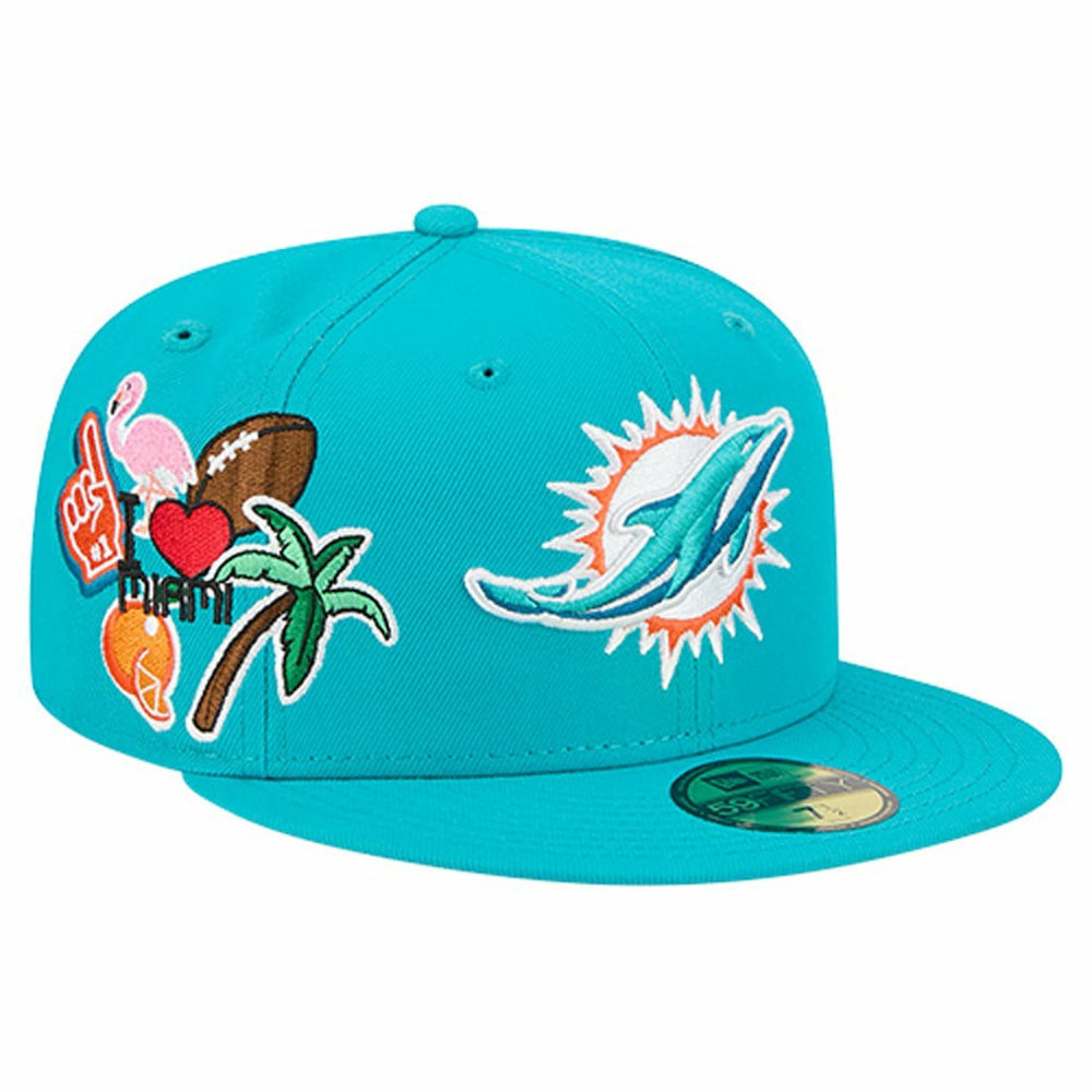 Group Chat 59FIFTY Fitted Hat - Miami Dolphins