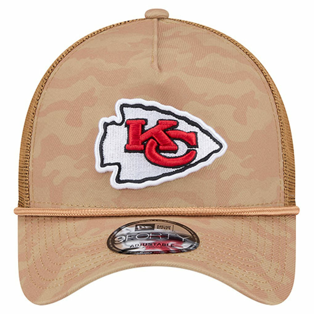 Wheat Camo 9FORTY Adjustable Hat - Kansas City Chiefs