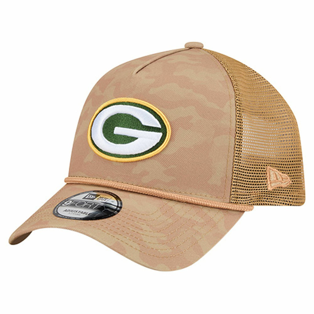 Wheat Camo 9FORTY Adjustable Hat - Green Bay Packers