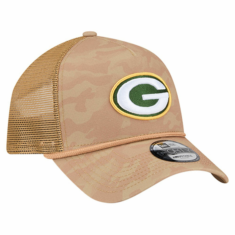 Wheat Camo 9FORTY Adjustable Hat - Green Bay Packers