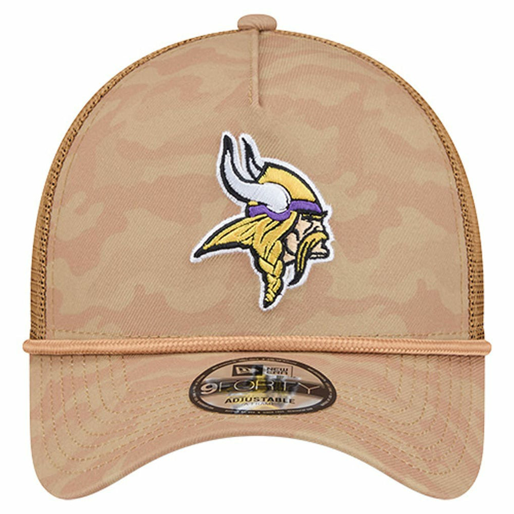 Wheat Camo 9FORTY Adjustable Hat - Minnesota Vikings