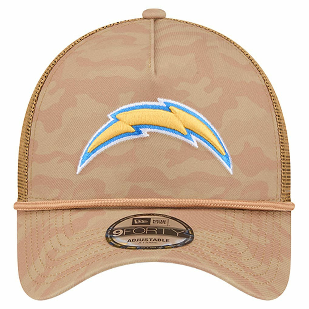 Wheat Camo 9FORTY Adjustable Hat - Los Angeles Chargers