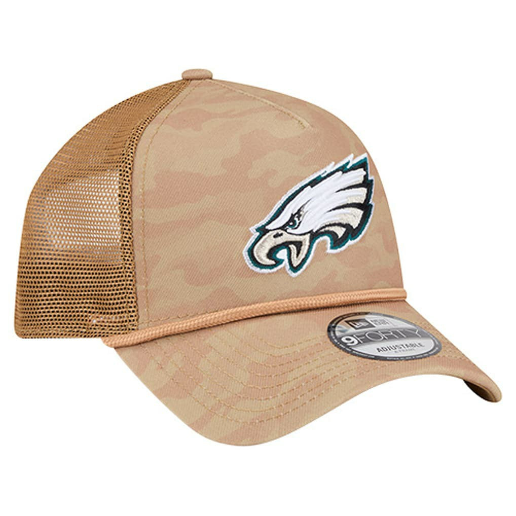 Wheat Camo 9FORTY Adjustable Hat - Philadelphia Eagles