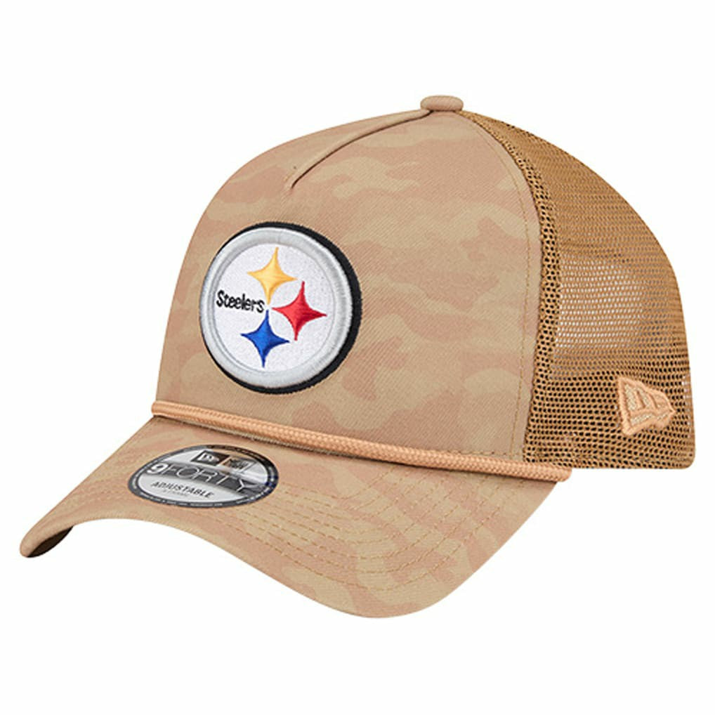 Wheat Camo 9FORTY Adjustable Hat - Pittsburgh Steelers