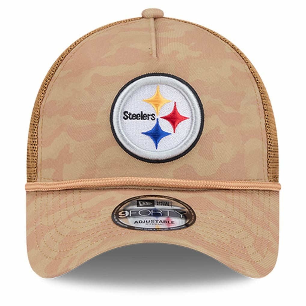Wheat Camo 9FORTY Adjustable Hat - Pittsburgh Steelers