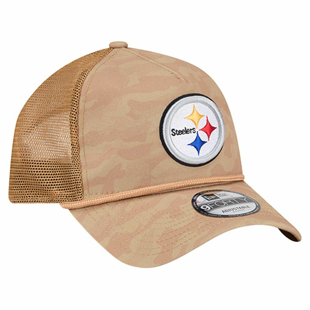 Wheat Camo 9FORTY Adjustable Hat - Pittsburgh Steelers