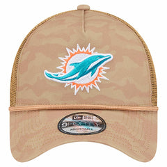 Wheat Camo 9FORTY Adjustable Hat - Miami Dolphins