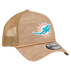 Wheat Camo 9FORTY Adjustable Hat - Miami Dolphins