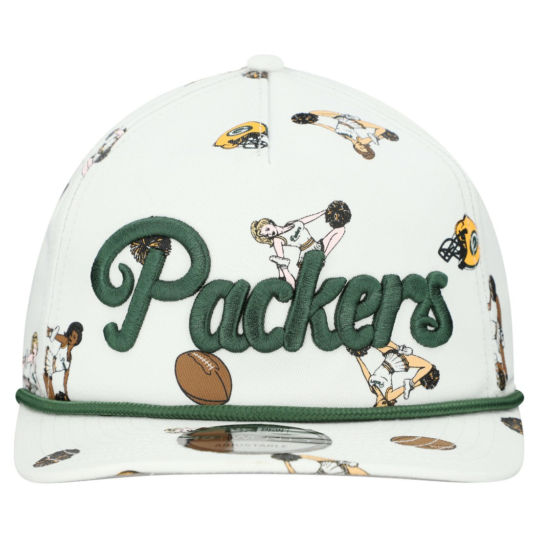 Team Cheer 19TWENTY Snapback Hat - Green Bay Packers