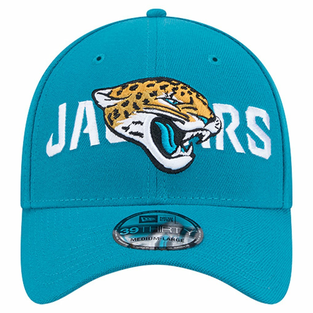Overlap Logo 39THIRTY Stretch Fit Hat - Jacksonville Jaguars