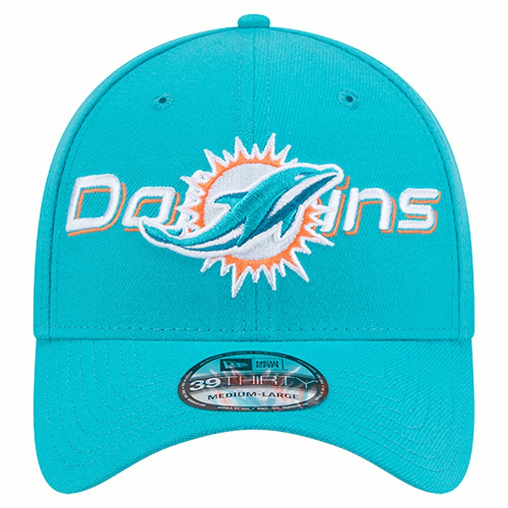 Overlap Logo 39THIRTY Stretch Fit Hat - Miami Dolphins