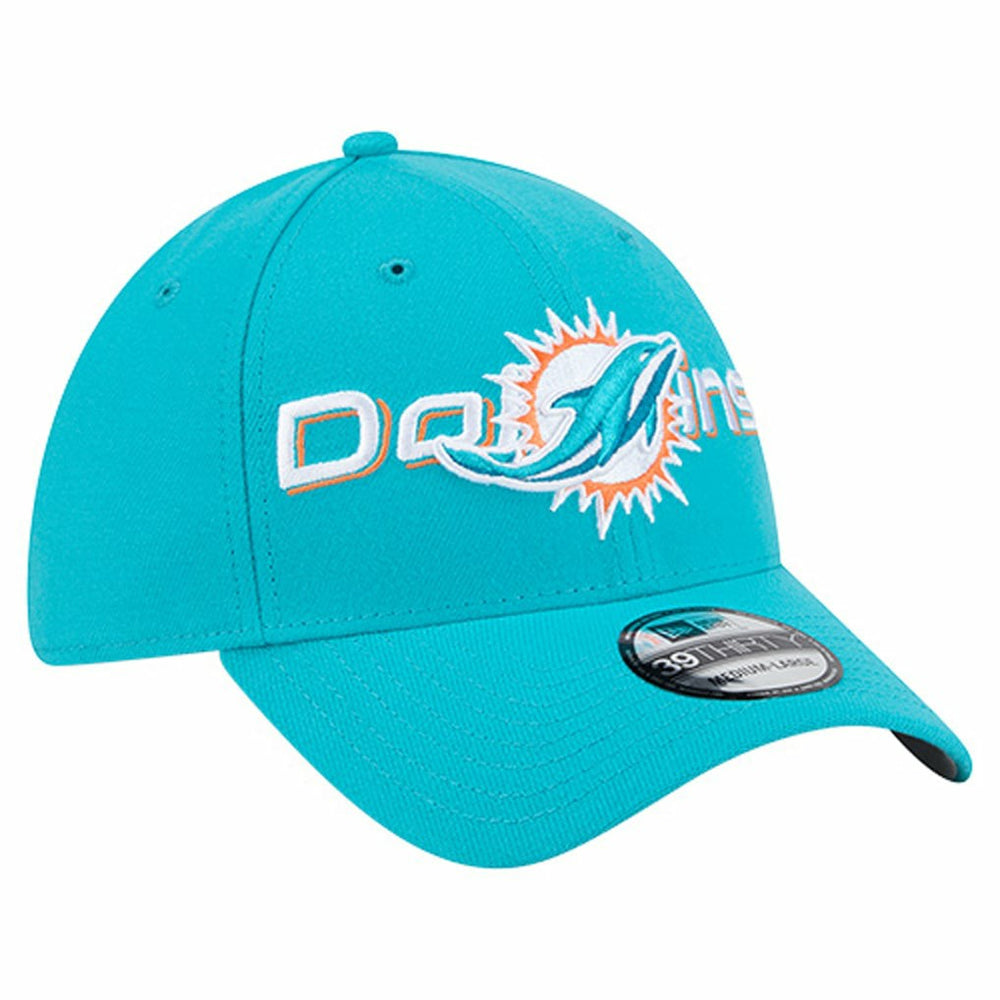 Overlap Logo 39THIRTY Stretch Fit Hat - Miami Dolphins