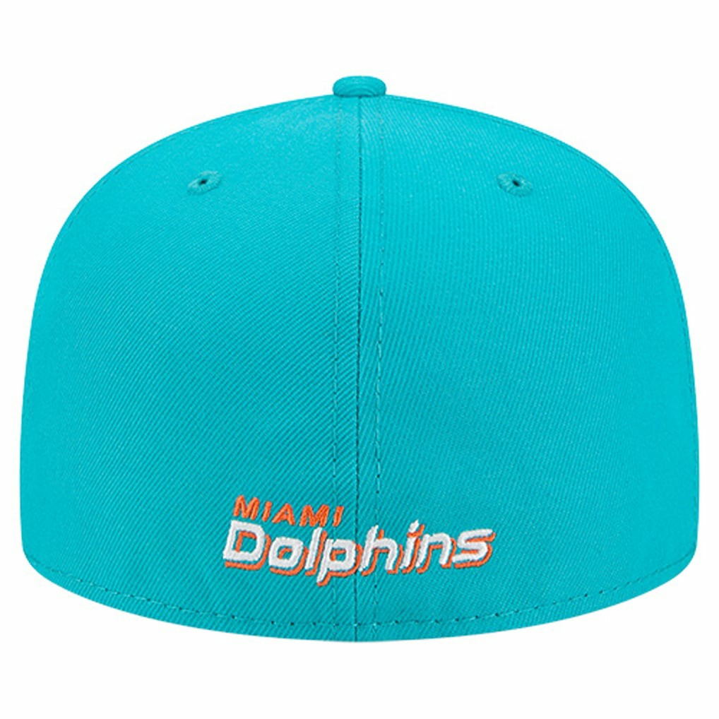 Overlap Wordmark 59FIFTY Fitted Hat - Miami Dolphins