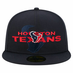 Overlap Wordmark 59FIFTY Fitted Hat - Houston Texans