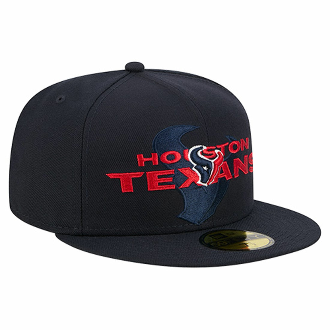 Overlap Wordmark 59FIFTY Fitted Hat - Houston Texans