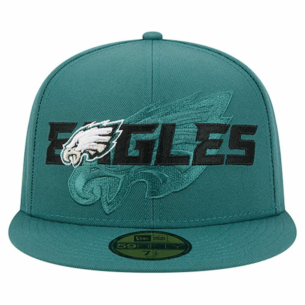 Overlap Wordmark 59FIFTY Fitted Hat - Philadelphia Eagles