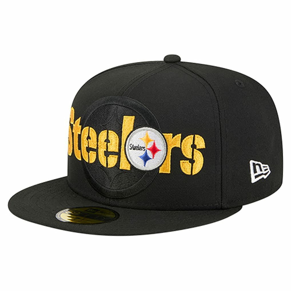 Overlap Wordmark 59FIFTY Fitted Hat - Pittsburgh Steelers